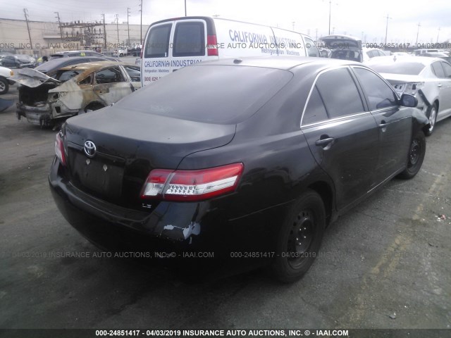 4T4BF3EK1AR024970 - 2010 TOYOTA CAMRY SE/LE/XLE BLACK photo 4