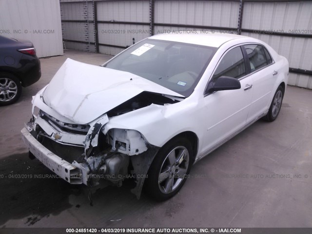 1G1ZD5EU5CF372478 - 2012 CHEVROLET MALIBU 2LT WHITE photo 2