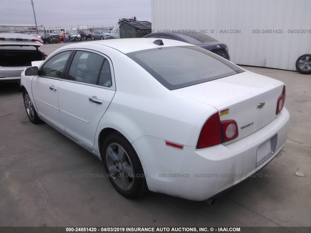 1G1ZD5EU5CF372478 - 2012 CHEVROLET MALIBU 2LT WHITE photo 3