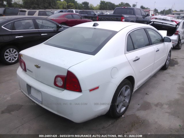 1G1ZD5EU5CF372478 - 2012 CHEVROLET MALIBU 2LT WHITE photo 4