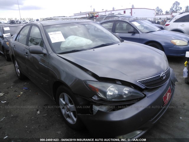 4T1BE32K63U784543 - 2003 TOYOTA CAMRY LE/XLE/SE GRAY photo 1