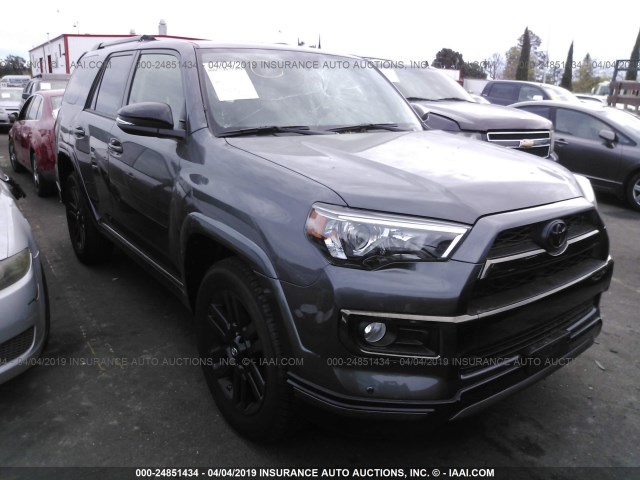 JTEBU5JR6K5653781 - 2019 TOYOTA 4RUNNER SR5/LIMITED/LIMITED NIGHT GRAY photo 1