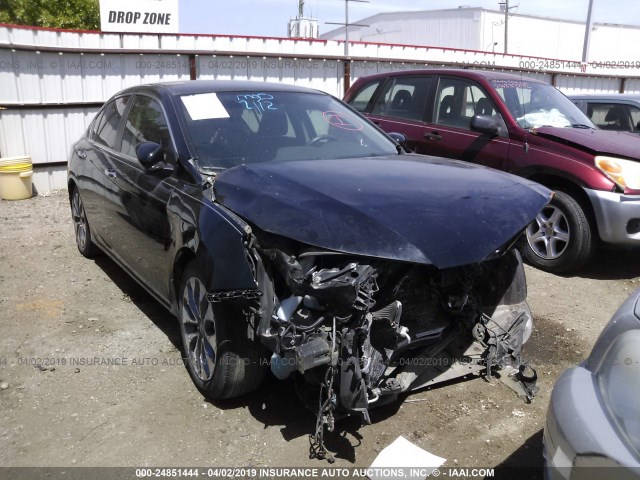 1HGCR2F59FA263898 - 2015 HONDA ACCORD SPORT BLACK photo 1