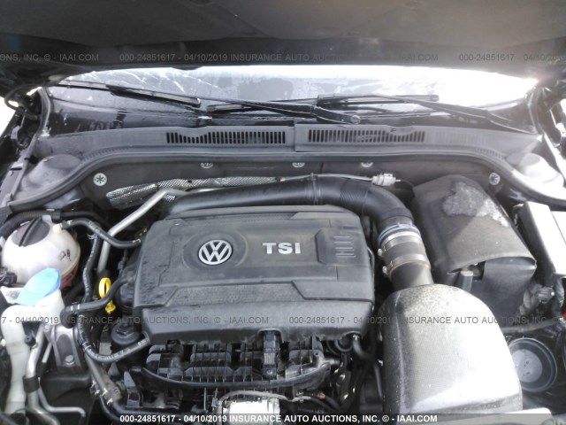 3VW5T7AJ1FM275165 - 2015 VOLKSWAGEN JETTA GLI BLACK photo 10