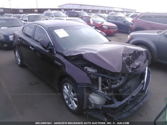 KNAGN4A75B5069336 - 2011 KIA OPTIMA EX/SX MAROON photo 1