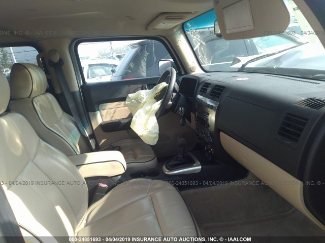 5GTDN136968214190 - 2006 HUMMER H3 TAN photo 5