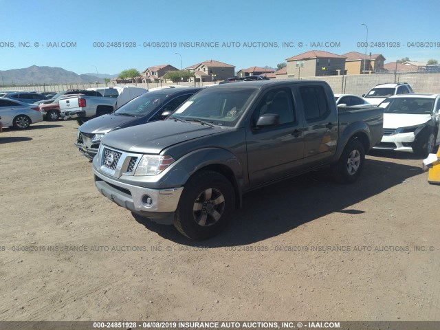 1N6AD07W59C426164 - 2009 NISSAN FRONTIER CREW CAB SE/LE/NISMO GRAY photo 2