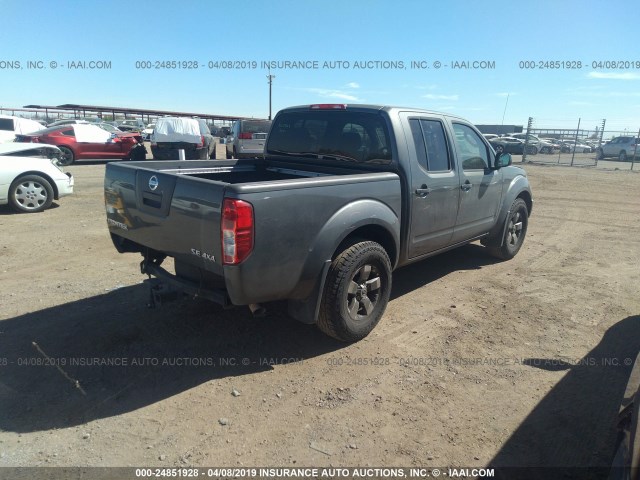 1N6AD07W59C426164 - 2009 NISSAN FRONTIER CREW CAB SE/LE/NISMO GRAY photo 4