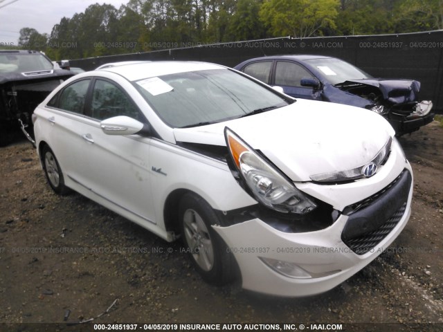 KMHEC4A41CA032861 - 2012 HYUNDAI SONATA HYBRID WHITE photo 1