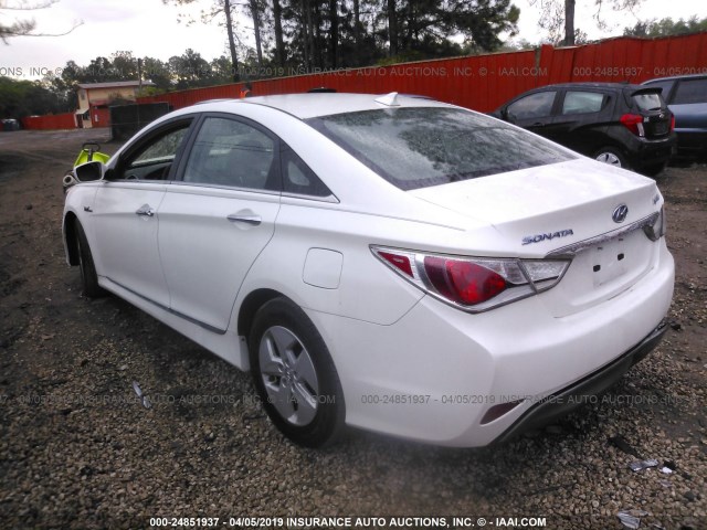 KMHEC4A41CA032861 - 2012 HYUNDAI SONATA HYBRID WHITE photo 3