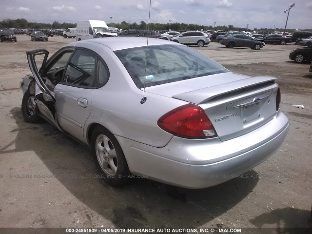 1FAFP55S63A144850 - 2003 FORD TAURUS SES SILVER photo 3