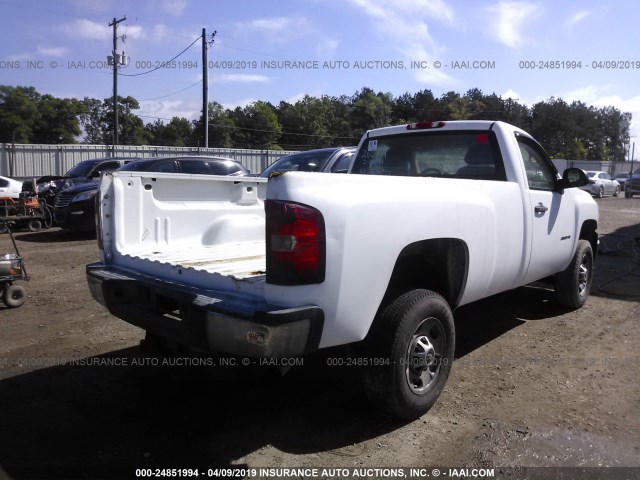 1GC0CVCG8DF212774 - 2013 CHEVROLET SILVERADO C2500 HEAVY DUTY WHITE photo 4