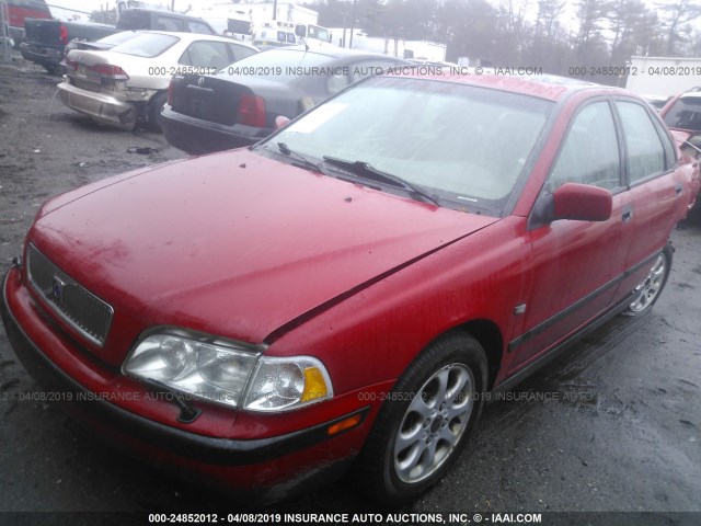 YV1VS2553YF574434 - 2000 VOLVO S40 RED photo 2