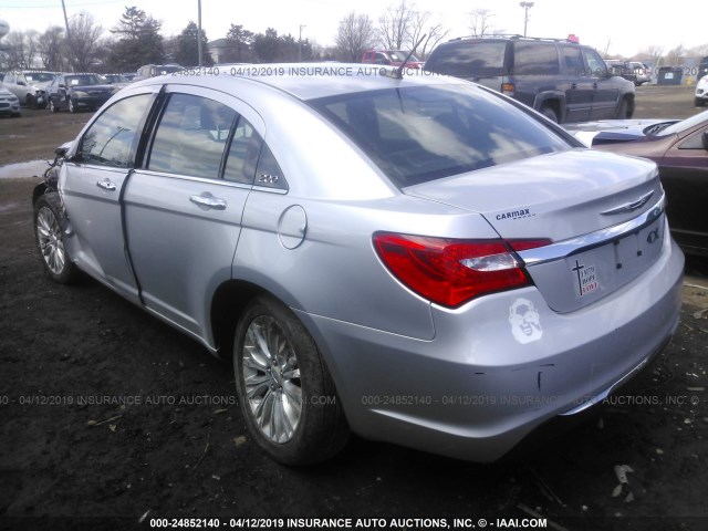 1C3BC2FB3BN580861 - 2011 CHRYSLER 200 LIMITED SILVER photo 3