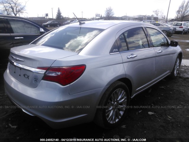 1C3BC2FB3BN580861 - 2011 CHRYSLER 200 LIMITED SILVER photo 4