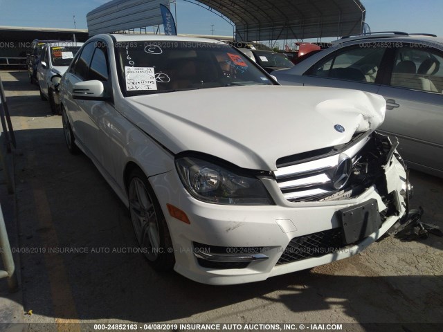 WDDGF4HB4DA779760 - 2013 MERCEDES-BENZ C 250 WHITE photo 1