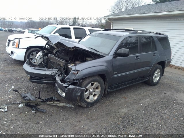 JTEZU14R950046293 - 2005 TOYOTA 4RUNNER SR5/SPORT GRAY photo 2