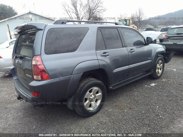 JTEZU14R950046293 - 2005 TOYOTA 4RUNNER SR5/SPORT GRAY photo 4