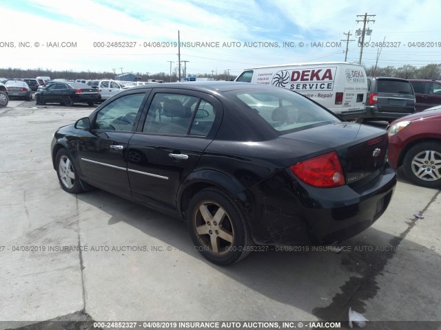 1G1AZ55F767854710 - 2006 CHEVROLET COBALT LTZ BLACK photo 3