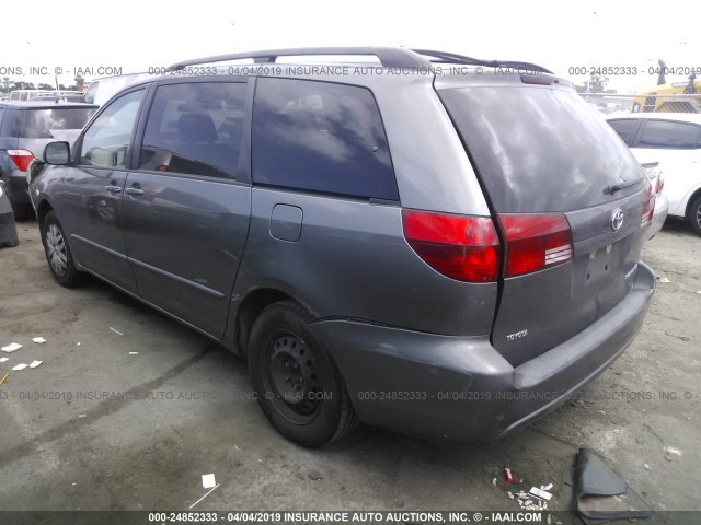 5TDZA23C74S165052 - 2004 TOYOTA SIENNA CE/LE GRAY photo 3