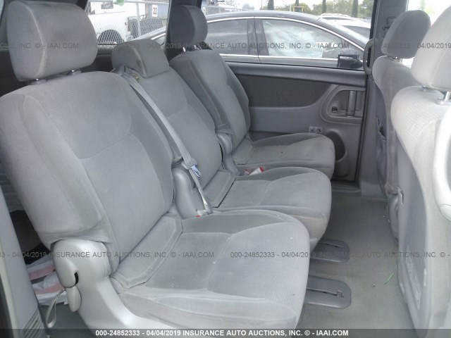 5TDZA23C74S165052 - 2004 TOYOTA SIENNA CE/LE GRAY photo 8