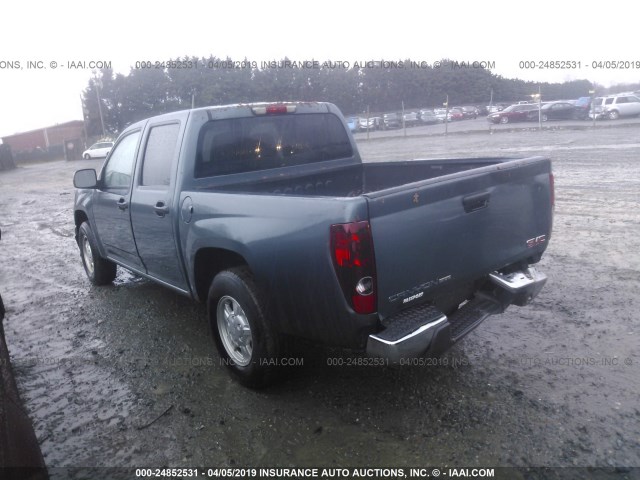 1GTCS13E178196613 - 2007 GMC CANYON GREEN photo 3