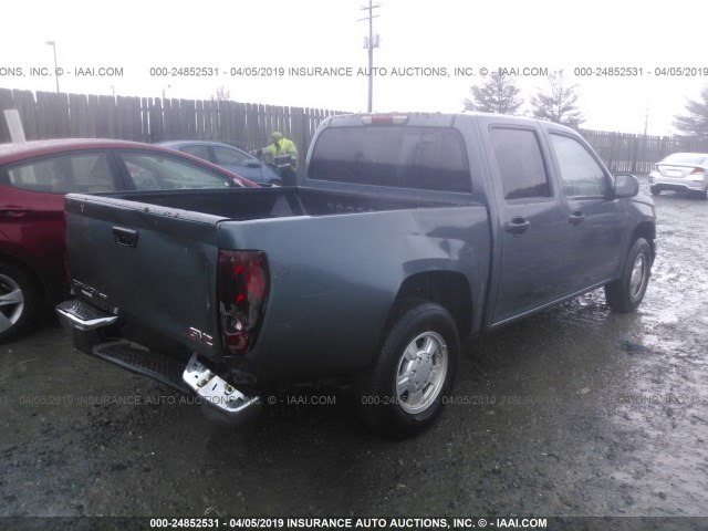 1GTCS13E178196613 - 2007 GMC CANYON GREEN photo 4