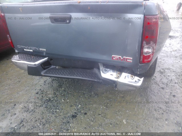 1GTCS13E178196613 - 2007 GMC CANYON GREEN photo 6