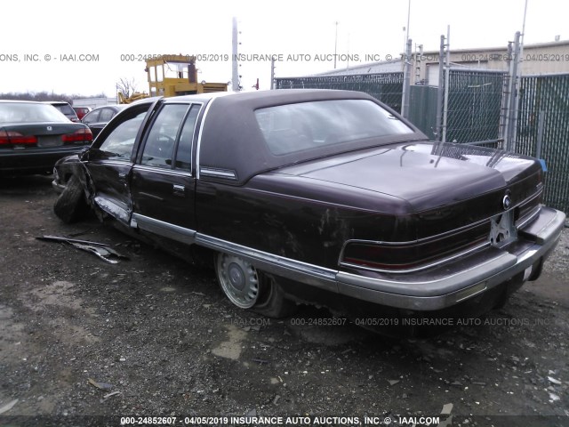 1G4BN52P7SR401881 - 1995 BUICK ROADMASTER BURGUNDY photo 3