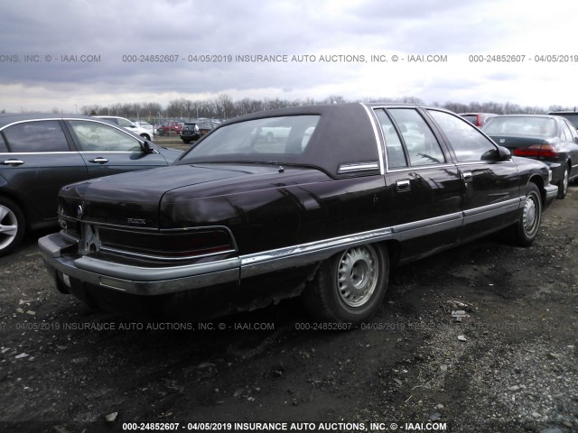 1G4BN52P7SR401881 - 1995 BUICK ROADMASTER BURGUNDY photo 4