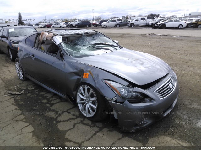 JN1CV6EKXBM212933 - 2011 INFINITI G37 SPORT GRAY photo 1