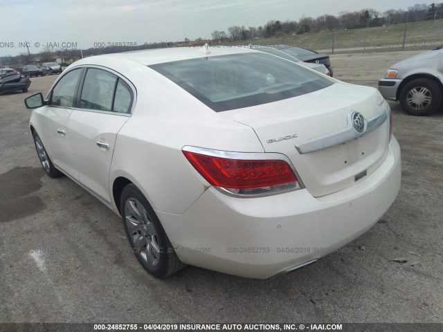 1G4GD5E33CF320963 - 2012 BUICK LACROSSE PREMIUM WHITE photo 3