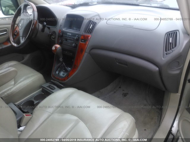 JTJHF10U430302242 - 2003 LEXUS RX 300 GOLD photo 5