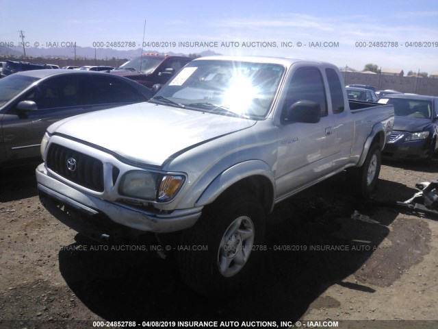 5TESN92N31Z731854 - 2001 TOYOTA TACOMA XTRACAB PRERUNNER SILVER photo 2