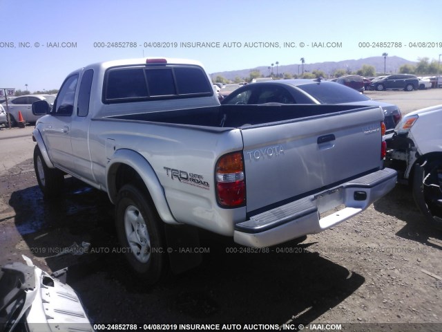 5TESN92N31Z731854 - 2001 TOYOTA TACOMA XTRACAB PRERUNNER SILVER photo 3