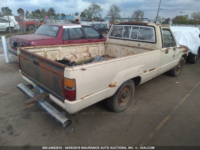 JT4RN55D8E0004712 - 1984 TOYOTA PICKUP 1/2 TON RN55 DLX BEIGE photo 4