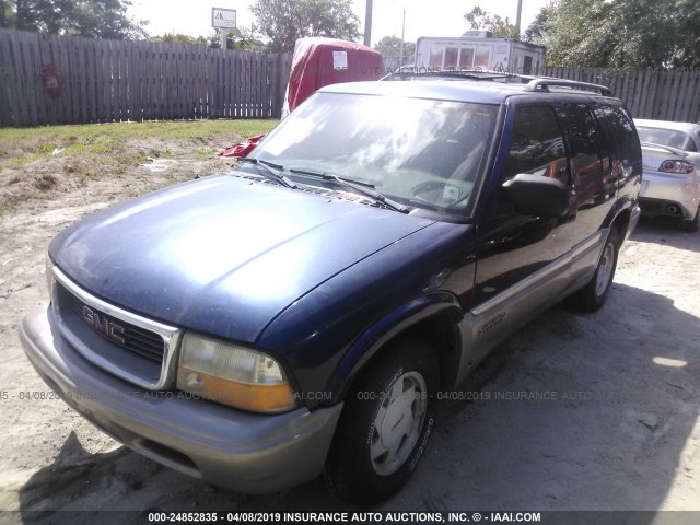 1GKCS13W6X2525791 - 1999 GMC JIMMY BLUE photo 2