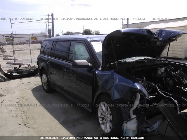 2FMGK5B86HBA00017 - 2017 FORD FLEX SE BLUE photo 1