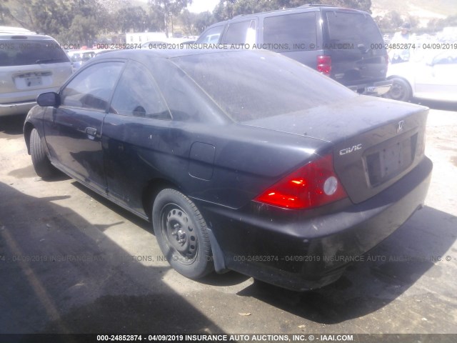 1HGEM21195L040579 - 2005 HONDA CIVIC DX VP Qara foto 3