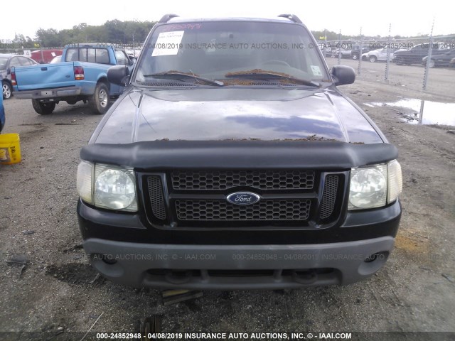 1FMZU67E41UA26512 - 2001 FORD EXPLORER SPORT TR  BLACK photo 6