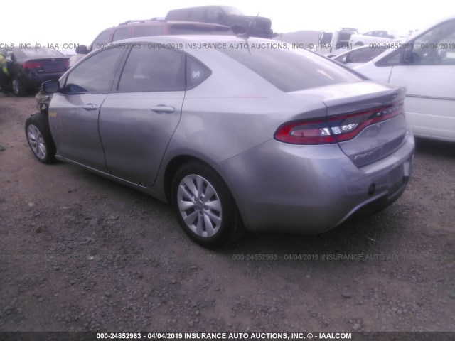 1C3CDFBB2ED798833 - 2014 DODGE DART SXT GRAY photo 3