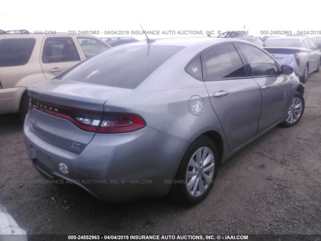 1C3CDFBB2ED798833 - 2014 DODGE DART SXT GRAY photo 4