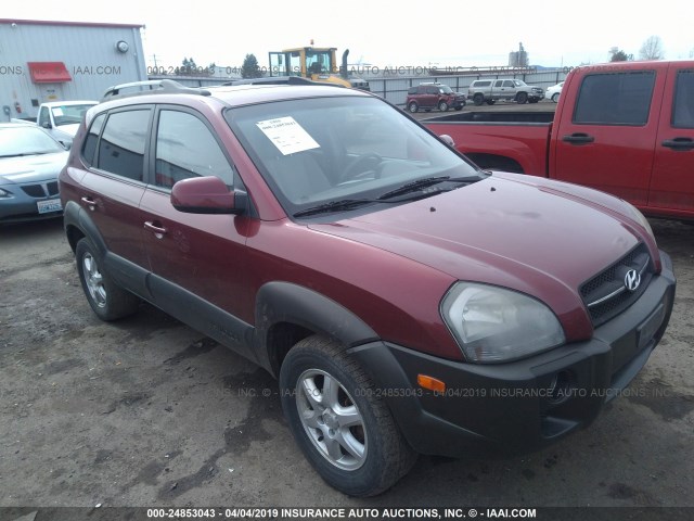 KM8JN72D45U079604 - 2005 HYUNDAI TUCSON GLS/LX RED photo 1