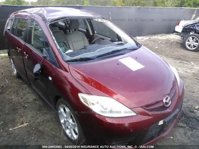 JM1CR293790332946 - 2009 MAZDA 5 MAROON photo 1