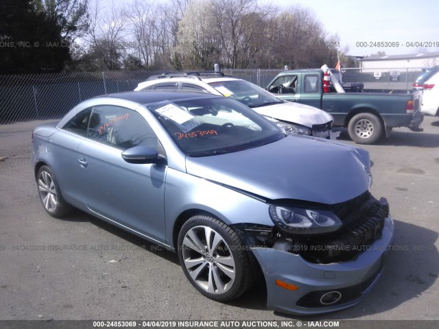 WVWFW8AHXDV002603 - 2013 VOLKSWAGEN EOS LUX/EXECUTIVE BLUE photo 1