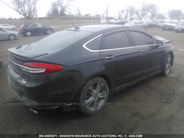 3FA6P0VP8HR215252 - 2017 FORD FUSION SPORT BLACK photo 4