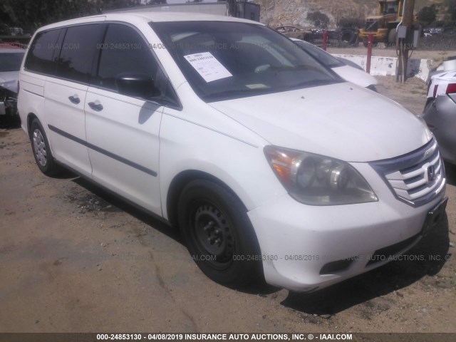 5FNRL3H27AB068336 - 2010 HONDA ODYSSEY LX WHITE photo 1