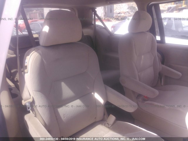 5FNRL3H27AB068336 - 2010 HONDA ODYSSEY LX WHITE photo 8