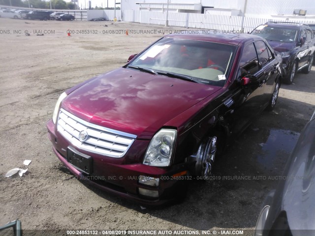 1G6DW677960158922 - 2006 CADILLAC STS RED photo 2