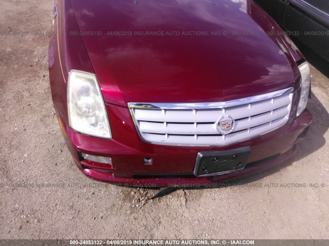 1G6DW677960158922 - 2006 CADILLAC STS RED photo 6